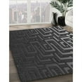 thumbnail image 2 of Ahgly Company Indoor Rectangle Patterned Charcoal Black Area Rugs, 6' x 9', 2 of 6