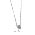 thumbnail image 3 of Hearth & Gear Collier Pendentif Cube Carré en Acier Inoxydable pour Hommes Collier Couple Minimaliste Pendentif Collier Rose Ensemble Collier Cœur pour Femmes Bijoux pour Femmes Colliers Pendentif Rose Collier pour Femmes, 3 of 7