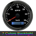 thumbnail image 1 of 85MM GPS Speedometer 30/60/120/200KMH 9-30V 7 Colors Backlight Odometer Speed Gauge Meter GPS Antenna For Motorcycle Accessories ,Wide Applicability, 1 of 4