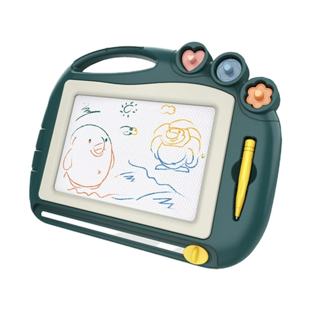 Army Green Magnetic Drawing Board For Kids, Detachable Writing Board With Erasable Pad, Sensory Development For Fine Motor Skills