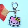 thumbnail image 1 of Llavero acrílico de Hello Kitty, accesorios de figuras de Anime Sanrio, colgante de cadenas de Cosplay de dibujos animados, accesorios para regalos, 1 of 4