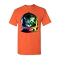 thumbnail image 1 of Tee Hunt Space Cat T-Shirt Astronaut Kitten Neon Galaxy Shirt, Orange, Small, 1 of 5