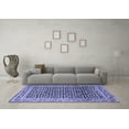 thumbnail image 3 of Ahgly Company Machine Washable Indoor Rectangle Persian Blue Traditional Area Rugs, 2' x 5', 3 of 4