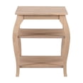 thumbnail image 3 of Linon Table d'Appoint en Bois Regan Pieds Courbés 2 Étagères Spacieuses Finition Naturelle, 3 of 13