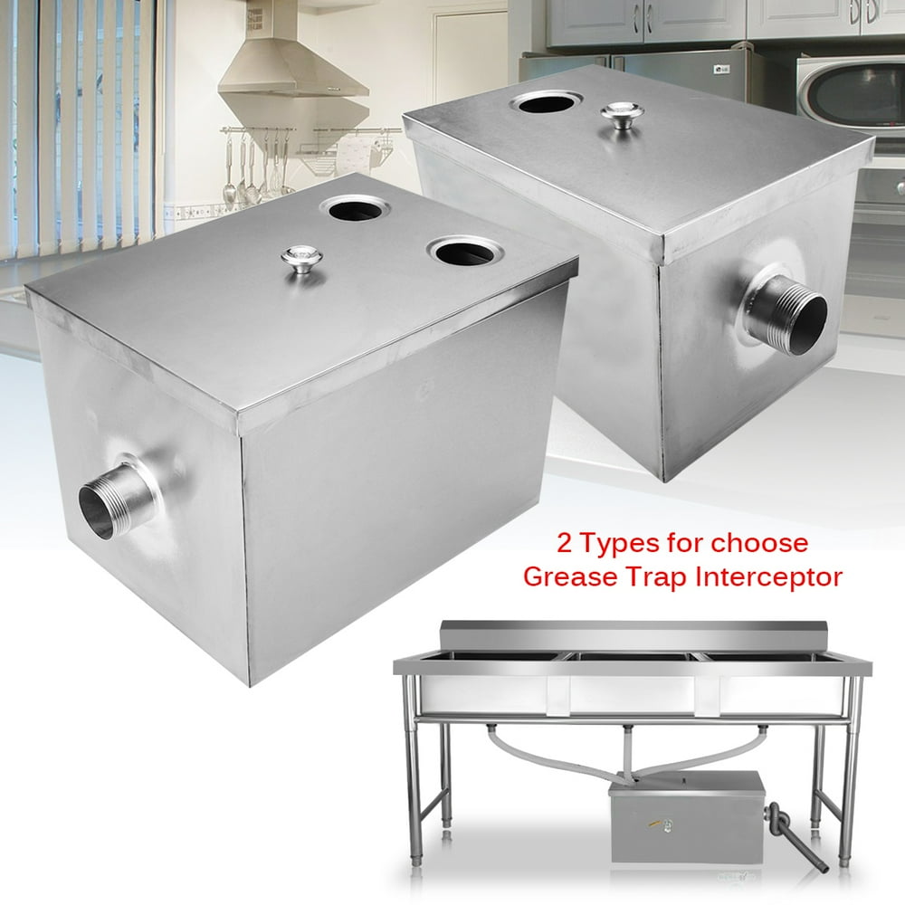 12/14" Commercial Grease Trap 5GPM Gallon Per Minute Stainless Steel