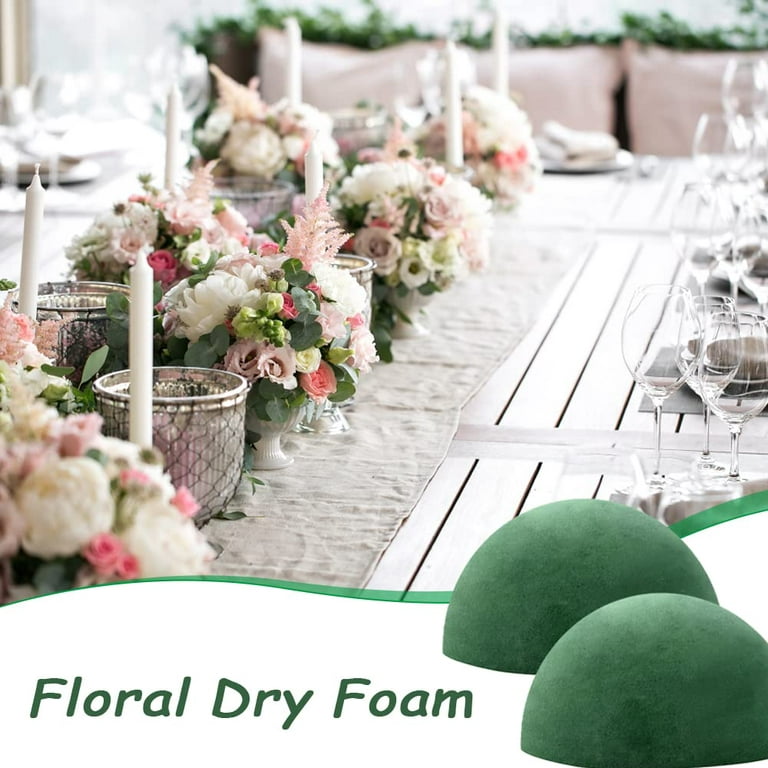 8pcs/Pack Floral Foam Round Dry Floral/Fresh Flowers Display Foam Blocks,  Flower