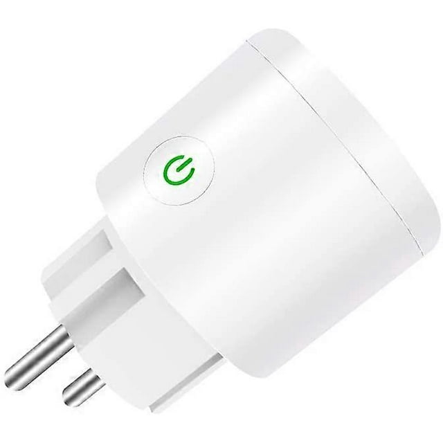 Smart Outlet, WiFi 16A Smart Plug Compatible with Alexa, Google Home, Remote Control WiFi Outlet via APP and Time Function