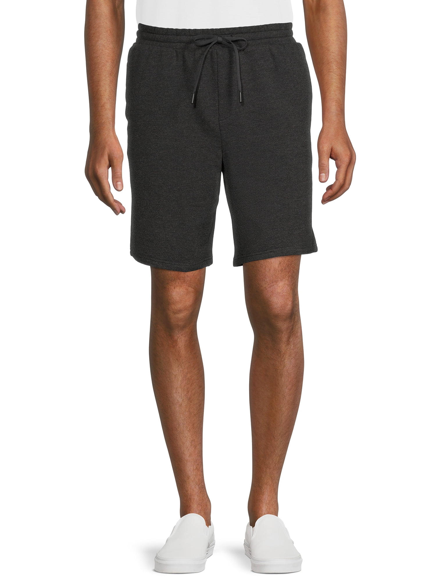 Men’s Cozy Fleece Lounge Shorts with Zipper Pocket