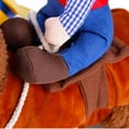 thumbnail image 5 of Pretty Comy 2020 Lovely Riding Horse Dog Costume with Cowboy Hat Dog Pet Cat Funny Golden Retriever Halloween Party Custome Clothes, 5 of 7