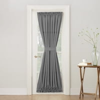 Sun Zero Bartlett Rod Pocket Room Darkening Curtain Door Panel