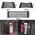 thumbnail image 2 of Organizador de maletero trasero de coche, red de malla para asiento, cuerda elástica, pegatina mágica, bolsa de almacenamiento Universal, organizador automático de bolsillo, 2 of 4