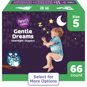 Parent's Choice Gentle Dreams Overnight Diapers Size 5