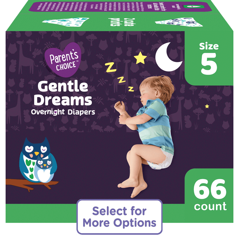 Parent's Choice Gentle Dreams Overnight Diapers Size 5 photo 1