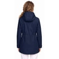thumbnail image 5 of Wantdo Ladies' Plus Size Detachable Hood Rain Jacket Warm Windproof Waterproof Lightweight Jacket for Hiking Navy 2XL, 5 of 8