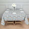 thumbnail image 3 of White Cartoon Unicorn Rainbow Heart Star Pattern Square Tablecloth,Waterproof Square Table Cover,Wipeable Spillproof Washable Table Cover for Home Kitchen Party Decor 60"x60"(152x152cm), 3 of 6