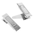 thumbnail image 3 of Electric Cabinet Door Latch Button Lock with Push Button 2Pcs Zinc Alloy Silver, 3 of 5