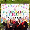 thumbnail image 1 of Fiudx Fondo de Graduación, Fondo Fotográfico de Poliéster, Decoración de Graduación Resistente a Las Arrugas, Tela Versátil para Drapear, Impresión con Diseño de Celebración, Ideal para Eventos de Gr, 1 of 6
