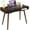 Black, variant on ChaoLink Modern Simple Home Office Desk, Mid Century Modern Computer Writing Desk with Drawer Solid Wood Legs and Open Storage Cubby, Small Vanity Table DeskBlack