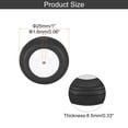 thumbnail image 2 of Uxcell RC Airplane Wheels, RC Model Airplane PU Sponge Tire Foam Wheel Black 1 Inch, 2 of 7