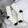 thumbnail image 5 of Logiee Rubber Duck Showe Print Adult Socks for Men & Women,Calf Socks, Ankle Socks,Boots Socks,Breathable Casual Sock,Unisex Crew Socks, 5 of 6