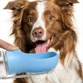 thumbnail image 2 of Botella de Agua Portátil para Perros con Dispensador de Agua 2 en 1 para Viajes, Ideal para Perros Pequeños, Grandes, Gatos, Labradores, Bebederos, Color Azul A, 2 of 6