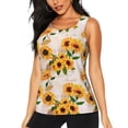 thumbnail image 1 of Balery Sunflower 5 Camiseta sin mangas estampada ligera para mujer, tops de entrenamiento sin mangas, camisetas de yoga transpirables de secado rápido.-XX-Large, 1 of 7