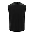 thumbnail image 3 of JTieacloth Summer Tank Tops for Men Men's Sleeveless Tank Tops Crewneck Solid Loose Fit Shirt(Black,XXL), 3 of 6