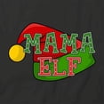 thumbnail image 2 of Mama Elf T-Shirt | Christmas Holiday Black Tee Gift, 2 of 5