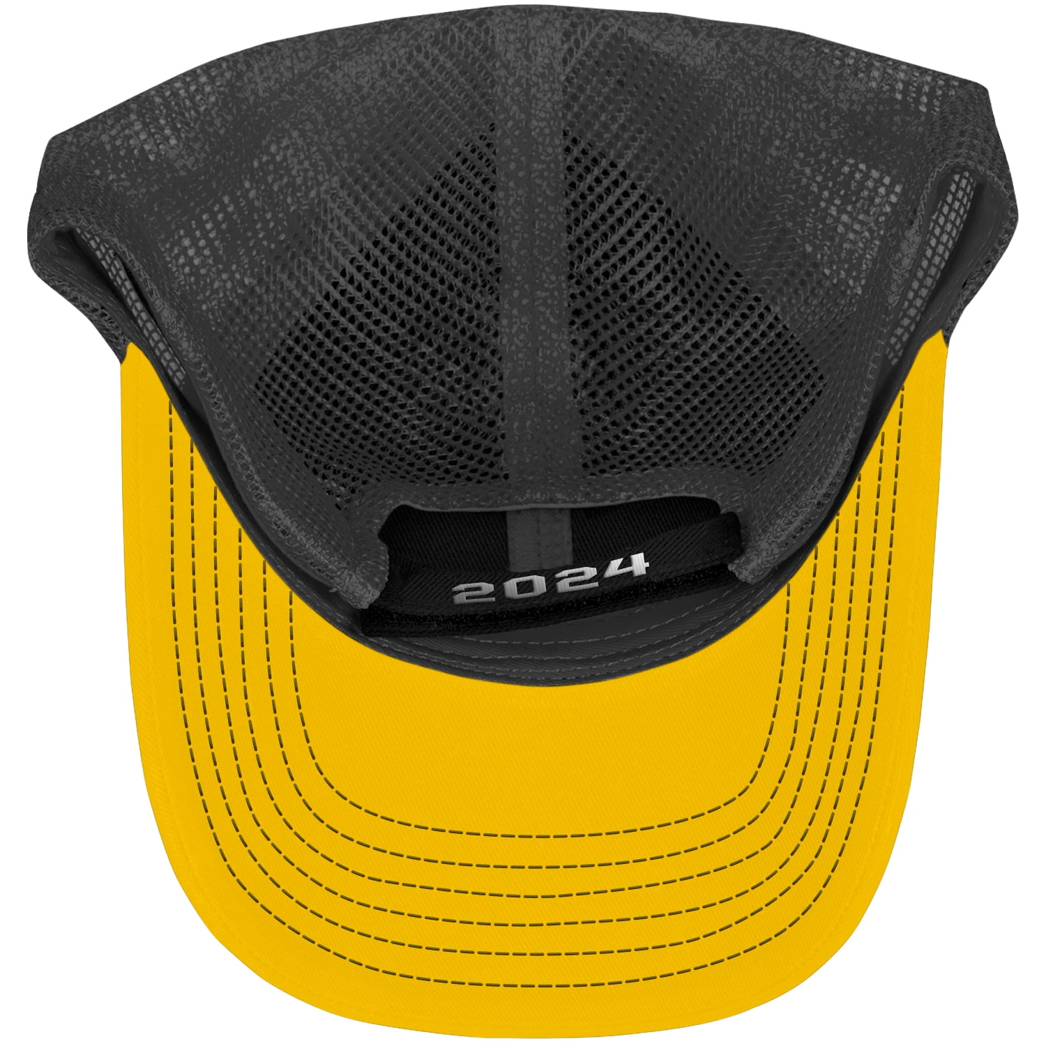 Men's Checkered Flag Sports Black Joey Logano 2024 NASCAR Cup Series Champion Trophy Adjustable Hat