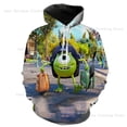 thumbnail image 3 of Sudadera con capucha de Disney para hombre para otoño e invierno con estampado 3D de Monsters Inc., ropa de calle de moda, ropa deportiva, sudaderas con capucha para hombre, 3 of 5