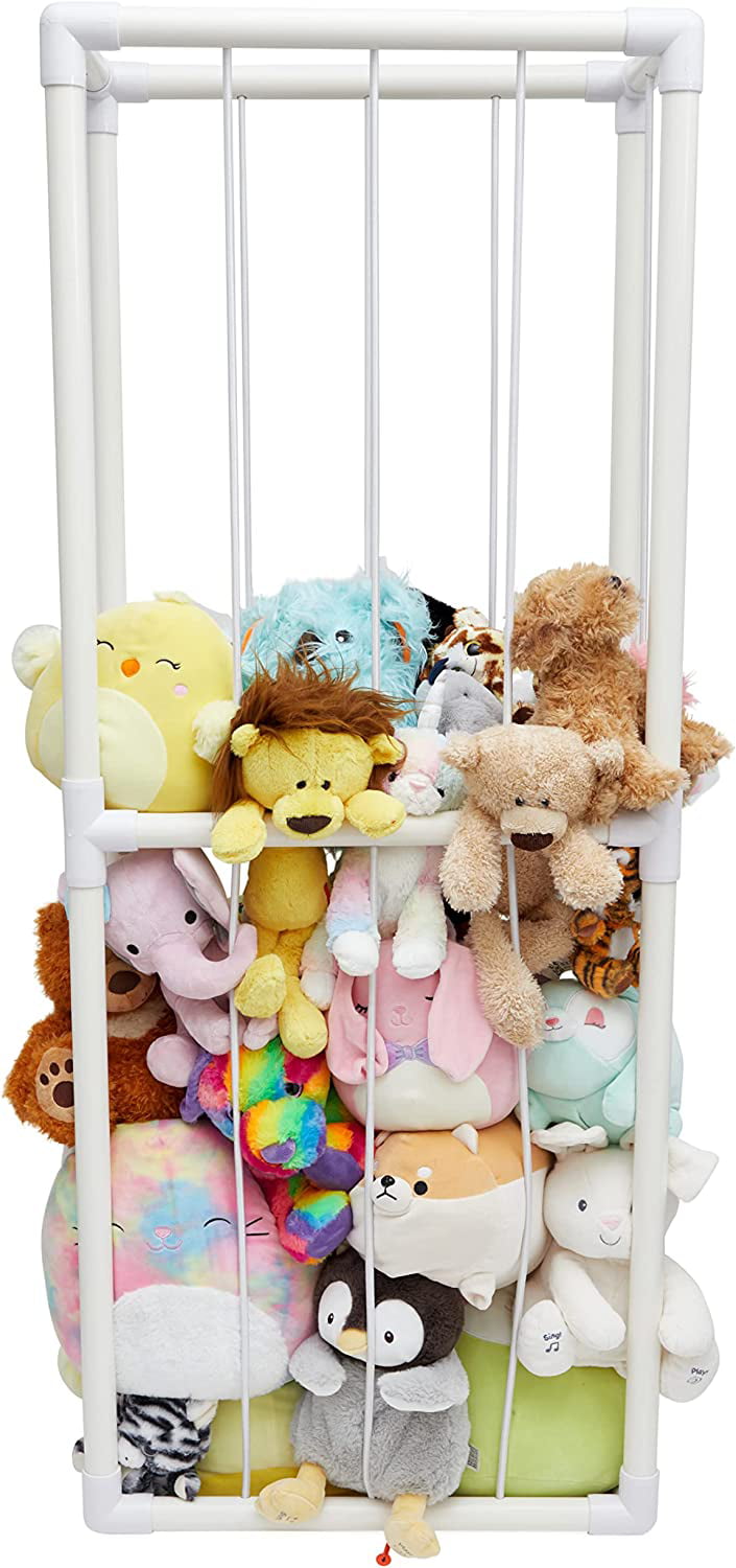 Nathurium Stuffed Animal Plushie Playhouse - Standing Storage Organizer  Display | Made from Furniture-Grade, Easy to Assemble PVC, Stores More  Stuffies than Hammocks & Bean Bags | 55