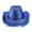 Blue, variant on 9-15 Years Light Up Cowboy Hat for Kids Boys Girls Sparkly LED Flashing Western Disco Cowgirl Hats for Halloween Theme Birthday Party Hot Pink