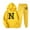 Yellow, variant on JURANMO Fashion 2 Piece Outfits for Women, Casual Holiday Printed Jogging Suits Lightweight Hoodie Sweatsuits Jogger Tracksuits Long Sleeve Hooded Pullovers Sweatpants Matching Sets Pink S