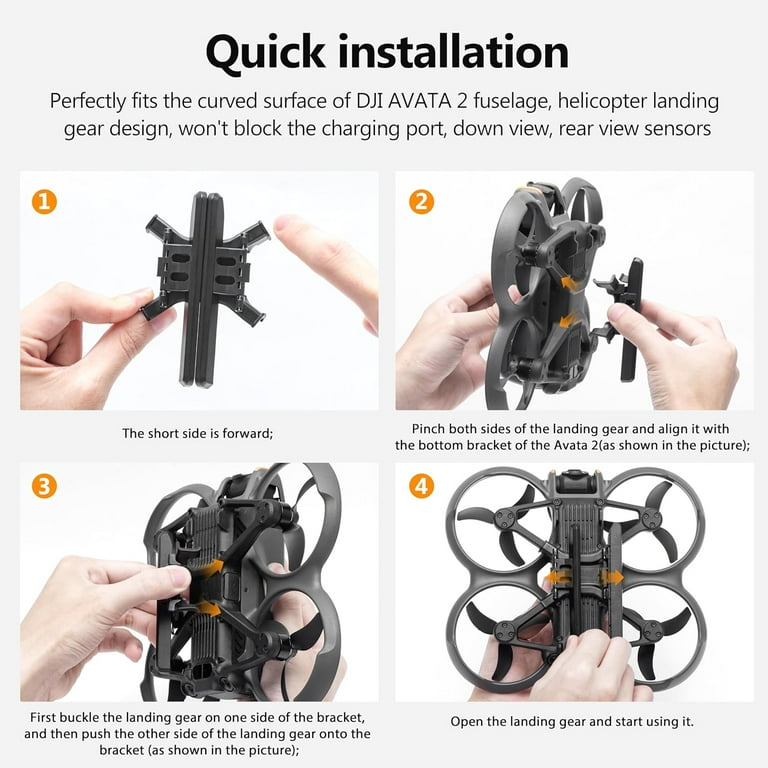 Ala Trasera Estabilizadora Para DJI Avata 2 – Hebilla Anticaída Y Diseño Ligero – Accesorio De Vuelo Que Protege La Batería