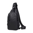 thumbnail image 2 of Men's Large Crossbody Chest Bag, Water-Resistant Sling Pack with USB Port, Anti-Theft Travel Shoulder Bag for Outdoors, Holds 7.9-Inch Tablet, 2 of 9
