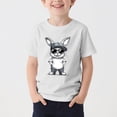 thumbnail image 2 of Children Boy Girl Boat Neck Tshirts Work Out Gym Easter Brunch Tee Tops for Kid Short Sleeve Graphic Loose Fit Cute Animal Bunny Fall Summer Tee Shirt 2026 3 Years, 2 of 4