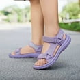 thumbnail image 3 of Celivon Kids Girl Fashion Solid Color Open Toe Breathable Comfy Sandals 7-8 Years, 3 of 9