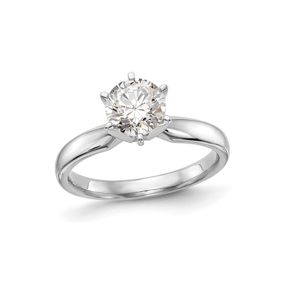1.00 Carat (Ctw VS2-VS1, D-E-F) IGI Certified Lab-Grown Diamond Engagement Ring in 14K White Gold for Women