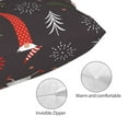 thumbnail image 3 of Goofa Cute Christmas Gnomes Print Plush Throw Pillow Case, Soft Velvet with Hidden Zipper, Decorative Cushion Cover for Sofa, Bed, Car, and Home Décor-20"x30", 3 of 6