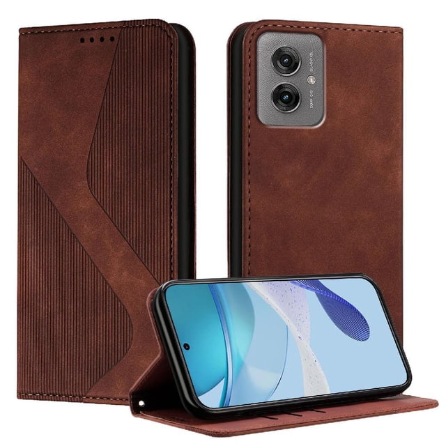 Funda Cartera GANGXUN para Motorola MOTO G55 5G , Soporte, Ranuras para Tarjetas y Cierre Magnético