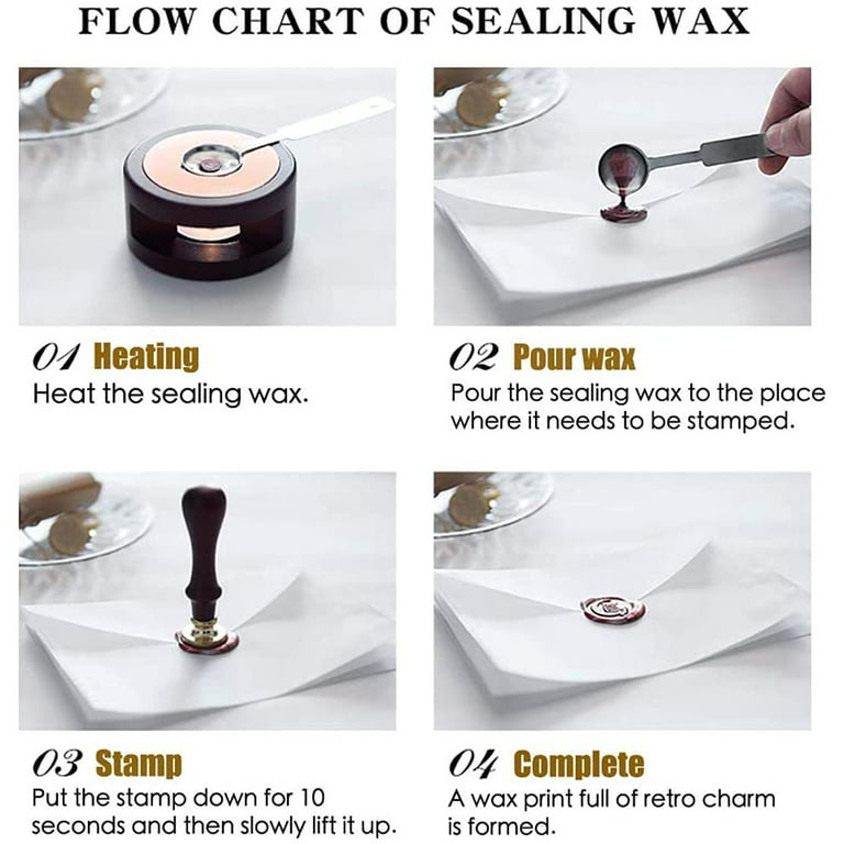 DIY Wax Seal Map Gift Box Kit Detachable Stamp Spoon Set Sealing Beads  Retro Letter Wedding Packaging Gifts