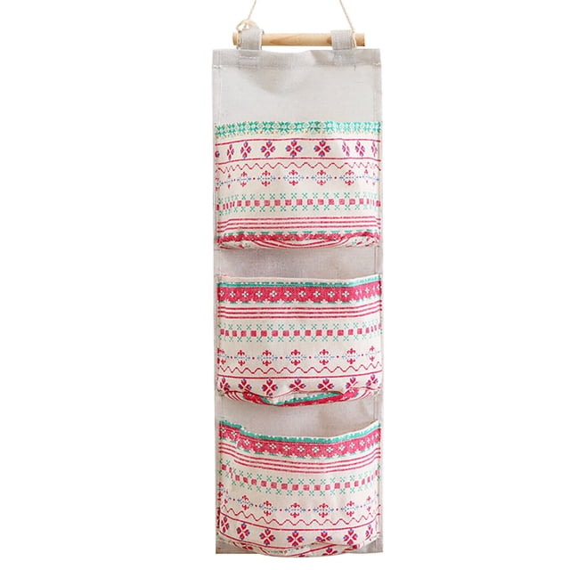 Inteprter Bolsa para colgar en la pared, sala de estar, cocina, dormitorio, juguetes, organizador de artículos diversos, bolsa de bolsillo colgante, bolsa Type5 NO5 Inteprter HA001636-12