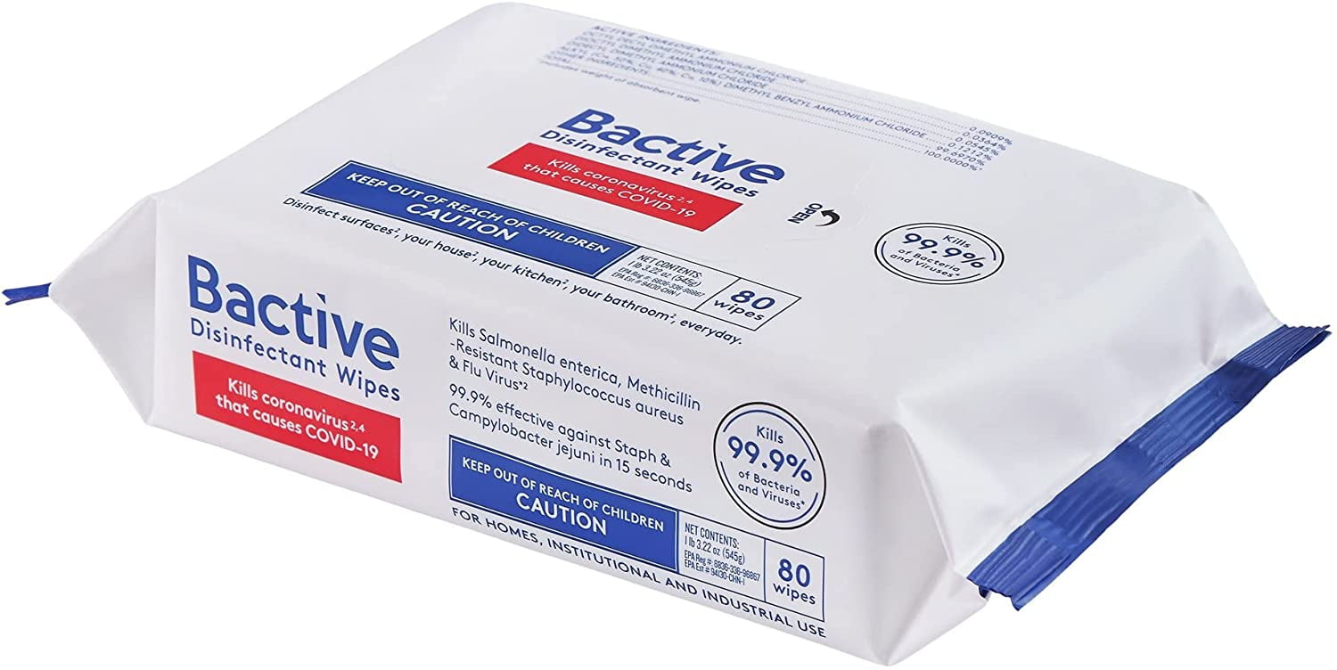 Bactive MultiPurpose Wipes 2pk