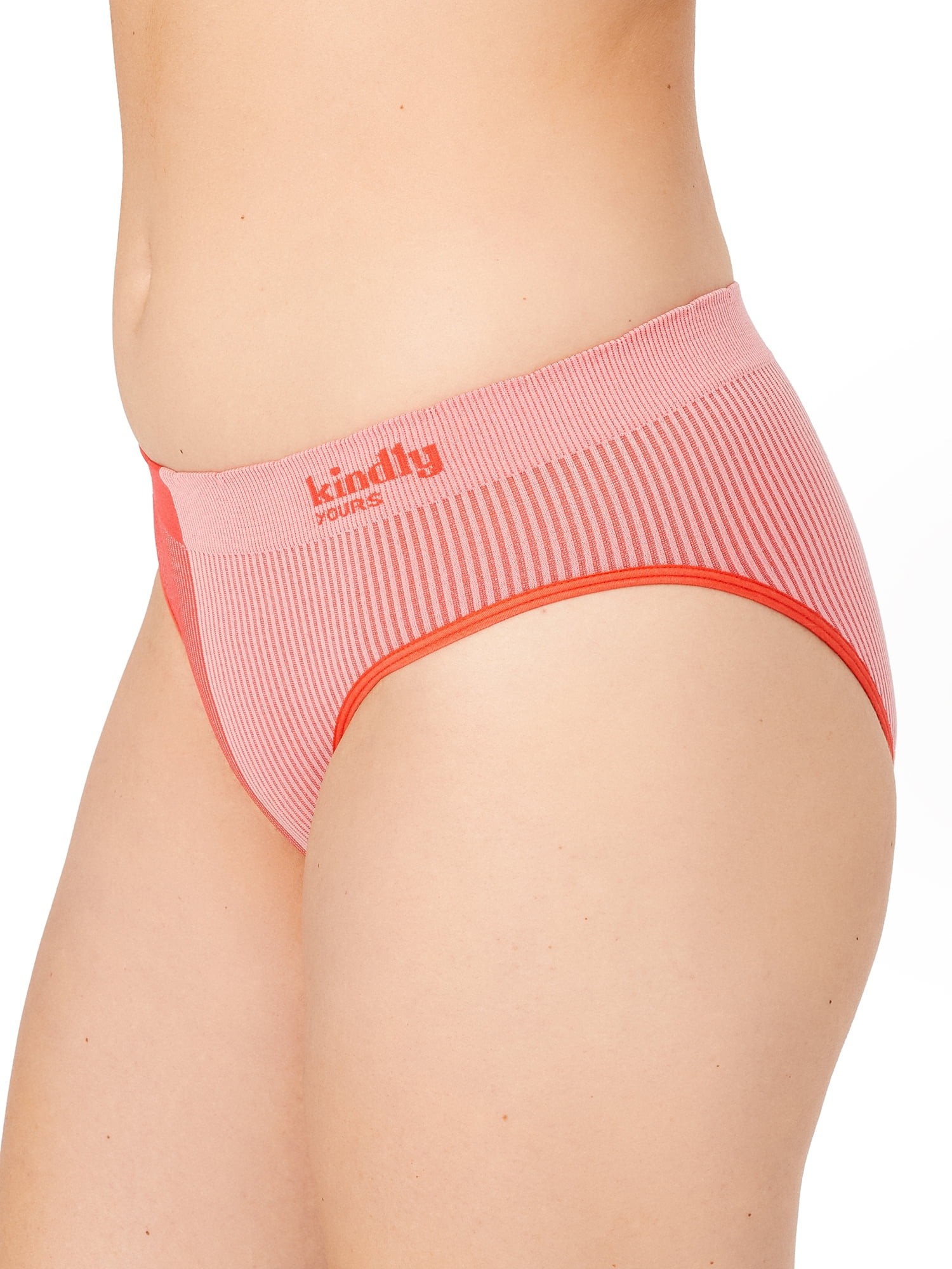 Kindly Yours Women's Seamless Bikini Underwear, 3-Pack, Sizes XS-XXXL