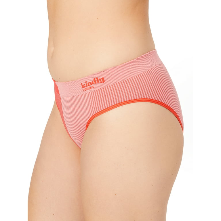 Kindly Yours Women's Seamless Bikini Underwear, 3-Pack 