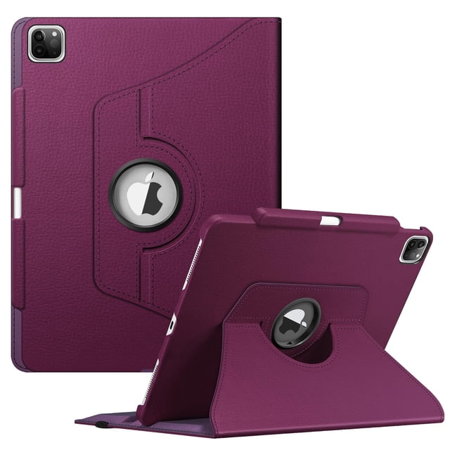Funda giratoria Fintie para iPad Pro 12.9 6.ª generación 2022, color morado