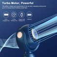 thumbnail image 3 of abanico portátil,Turbo ventilador de mano con carga USB pequeño ventilador portátil de escritorio para exteriores Adepaton BST3007984-3, 3 of 5