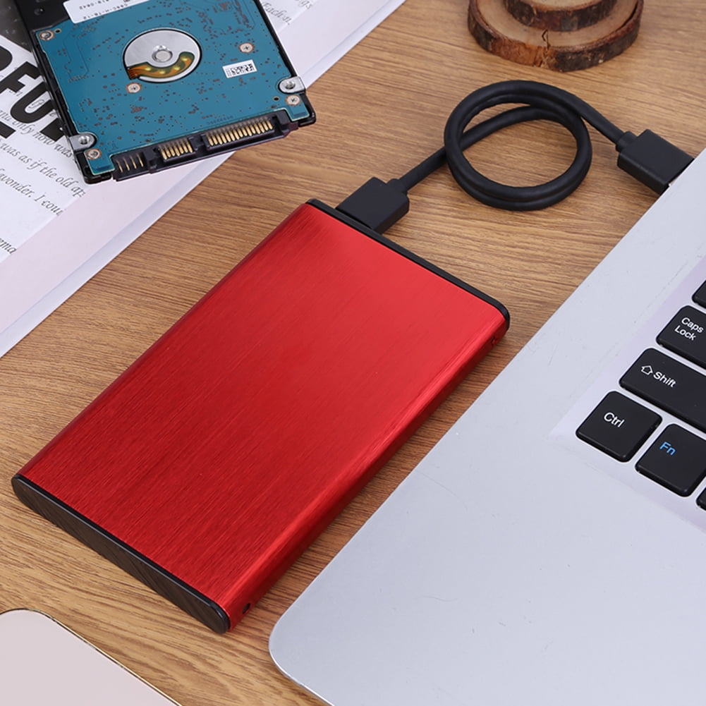 Xewsqmlo 2.5inch External Hard Drive Plug and Play USB2.0 Hard Disk Box for PC TV Laptop