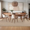 thumbnail image 3 of FairOnly 9'x12'Modern Solid Color Knitted Machine Washable Area Rug Low Pile Pet Friendly Non Slip Indoor Minimalist Rug for Living Room Dining Room,Beige, 3 of 8