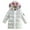 White, variant on Fozruso School Winter Coats Jackets 4-5 Years,Winter Sweet Girl Mid Length Down Jacket White Down Dazzling Children's Warm Jacket Coat Colorful Green